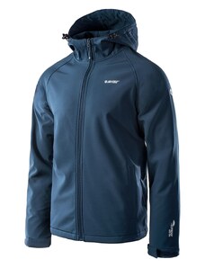 HI-TEC Narmo - pánská softshellová bunda s kapucí (modrá)