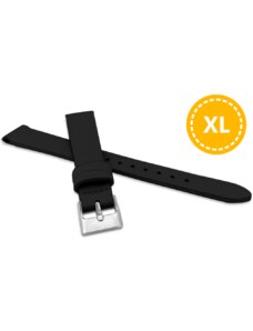 MINET XL Prodloužený černý řemínek z luxusní kůže Top Grain - 16 - XL MSSXB16