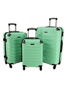 Rogal Zelená sada 3 plastových kufrů "Premium" - vel. M, L, XL