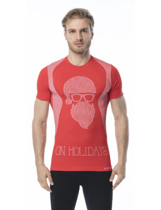 Pánské funkční tričko s krátkým rukávem IRON-IC - Hipster - červená