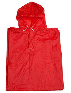 Falconetti Poncho pláštěnka z pevného PVC červená