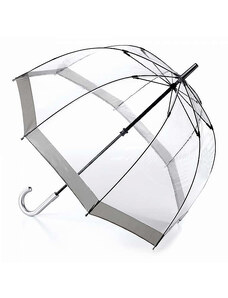 Fulton dámský průhledný deštník Birdcage 1 SILVER L041