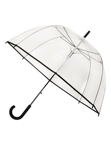 Falconetti Dámský průhledný deštník HAPPY s černým lemem