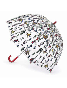 Fulton Cath Kidston dětský průhledný deštník Funbrella 2 DESERT COWBOY C723