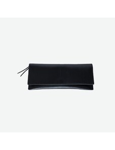 Elajediova Minimalistická kožená peněženka Foglia - černá