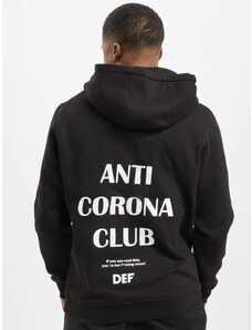 DEF Anti Corona Hoody černá
