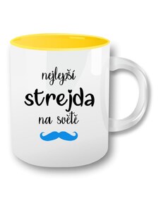 Povidlo.cz Hrnek - Nejlepší strejda na světě Žlutá 330 ml
