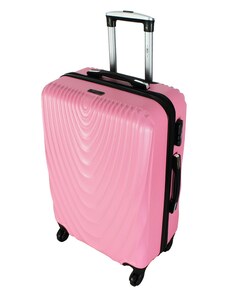 Rogal Světle růžový skořepinový cestovní kufr "Motion" - vel. M, L, XL
