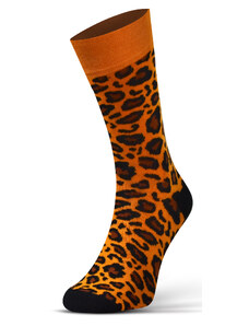 SESTO SENSO Ponožky FINEST Leopard oranž.