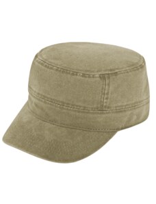 Fiebig Vojenská kšiltovka béžová - Army Cap - sepraná bavlna