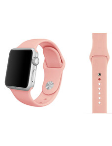 Crested Růžový silikonový řemínek pro Apple Watch 38, 40 a 41 mm