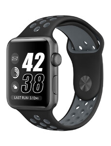 Crested Černošedý silikonový řemínek pro Apple Watch 38, 40 a 41 mm