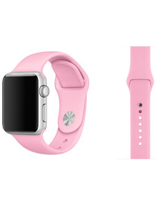 Crested Světle růžový silikonový řemínek pro Apple Watch 38, 40 a 41 mm