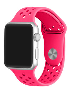 Crested Zářivě růžový řemínek s odvětrávacími otvory pro Apple Watch 38, 40 a 41 mm