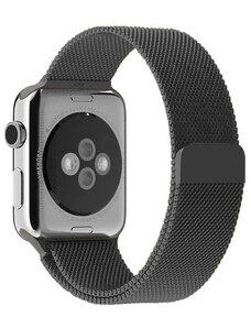 Crested Milánský tah s magnetickým zapínáním pro Apple Watch 42, 44 a 45 mm vesmírně šedý