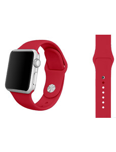 Crested Červená růže silikonový řemínek pro Apple Watch 38, 40 a 41 mm