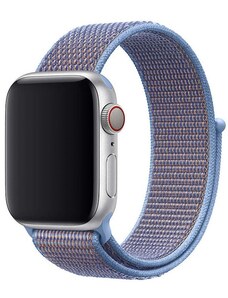 Crested Blankytně modrý provlékací řemínek na suchý zip pro Apple Watch 42, 44 a 45 mm