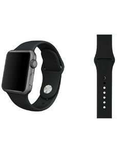 Crested Temně šedý silikonový řemínek pro Apple Watch 38, 40 a 41 mm