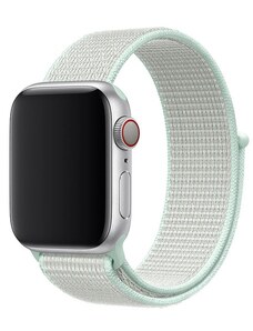 Crested Lehce azurový provlékací řemínek na suchý zip pro Apple Watch 42, 44 a 45 mm