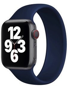 Crested Navlékací silikonový řemínek pro Apple Watch 42, 44 a 45 mm modrý