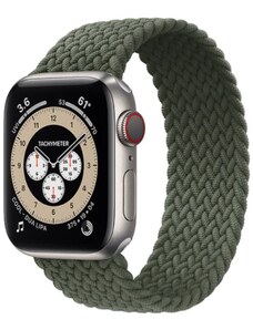 Crested Pletený navlékací nylonový řemínek pro Apple Watch 38, 40 a 41 mm zelený