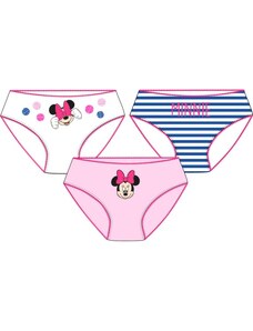 E plus M Dívčí bavlněné spodní prádlo / kalhotky Minnie Mouse Disney - 3ks