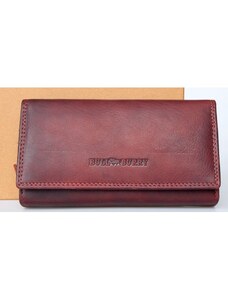 Celá kožená temně červená oboustranná bytelná peněženka Bull Burry (RFID) FLW