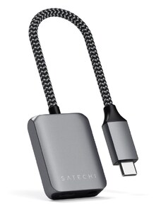 Redukce / adaptér - Satechi, USB-C to 3.5mm Audio & PD Adapter Gray