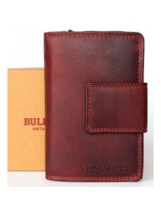 Celá kožená tmavě červená bytelná prostorná peněženka Bull Burry (RFID) FLW