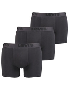 3PACK pánské boxerky Levis černé (905045001 001)