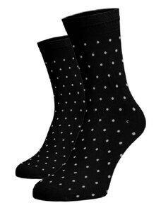 Benami Vysoké puntíkované ponožky - bílý