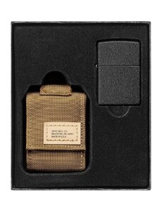 30057 Sada taktické pouzdro + Zippo zapalovač 26075 Black Crackle