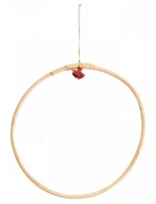Madam Stoltz Závěsný bambusový kruh Bamboo 30 cm