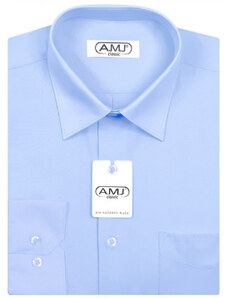 Pánská košile AMJ Comfort fit - modrá/azurová JD46