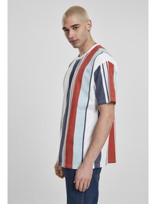 UC Men Heavy Oversized Big AOP Stripe Tee spálené do červena