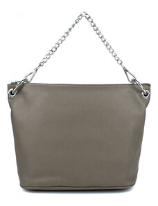 GIOSTRA Italská kožená kabelka crossbody Valerie Medium Taupe