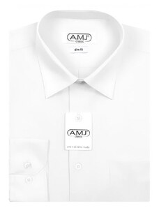 Pánská košile AMJ Slim fit - bílá JDS18