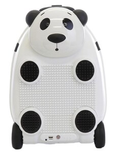 Dětský kufr na dálkové ovládání s mikrofonem (Panda-bíla), PD Toys 3707, 46 x 33,5 x 30,5cm