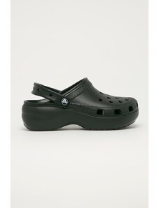 Pantofle Crocs Classic Platform Clog dámské, černá barva, 207989