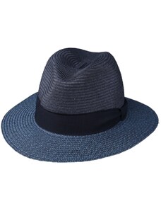 Letní modrý fedora klobouk od Fiebig - Traveller Toyo - modrý