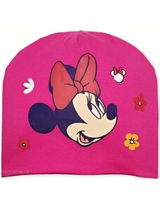 Setino Dívčí přechodová jarní / podzimní čepice Minnie Mouse - Disney - tm. růžová