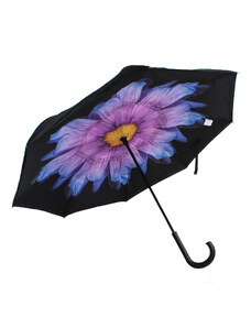 Perletti Deštník s obráceným otevíráním a zavíráním Kytka