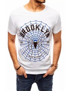 Buďchlap Bílé tričko s potiskem Brooklyn