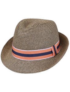 Unisex letní béžový klobouk Trilby od Fiebig - Trilby Toyo