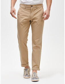 Kalhoty modern khaki in straight fit GapFlex Béžová