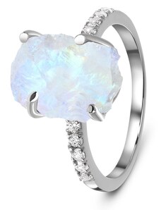 Royal Exklusive Emporial rhodiovaný prsten DR15554R-SILVER-TOPAZ-MOONSTONE
