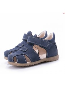 Dětské kožené sandálky EMEL E2199-6 Modrá