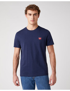 Pánské tričko WRANGLER W7C07D335 SS SIGN OFF TEE Navy