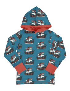 Dětské tričko s kapucí Tugboat z biobavlny BIO MAXOMORRA Velikost 110/116