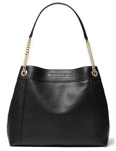 Michael Kors kabelka jet set large chain pebbled leather černá